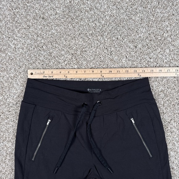 Athleta Pants Womens 6 Black Trekkie Mid Rise Legacy Jogger  Ripstop - Picture 5 of 14